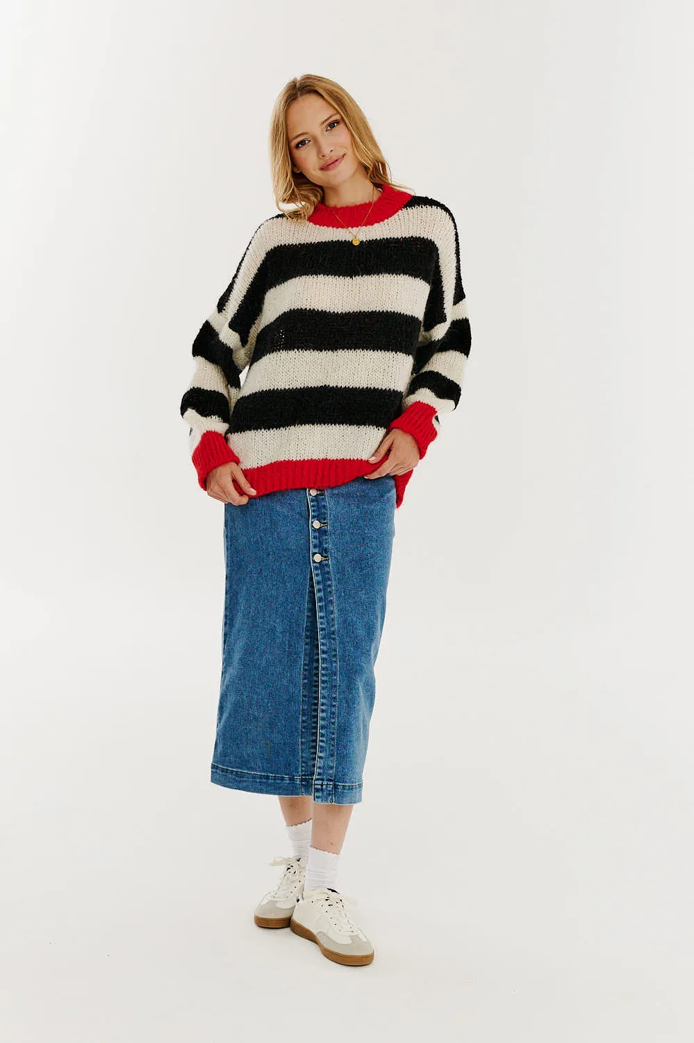 By Your Side denim skirt