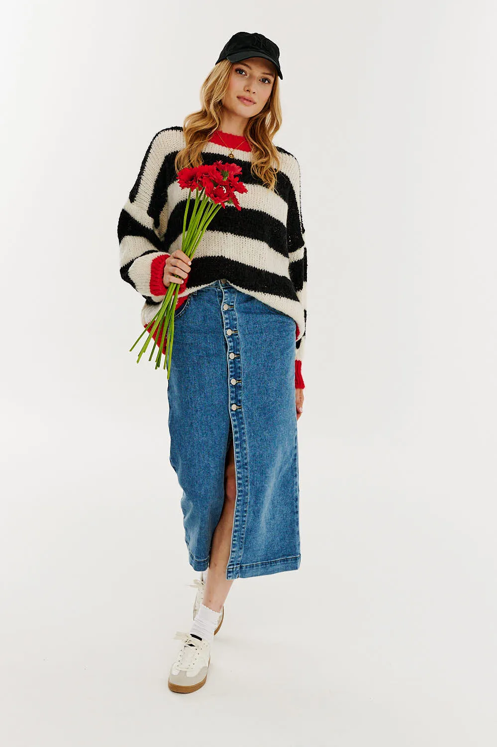 By Your Side denim skirt