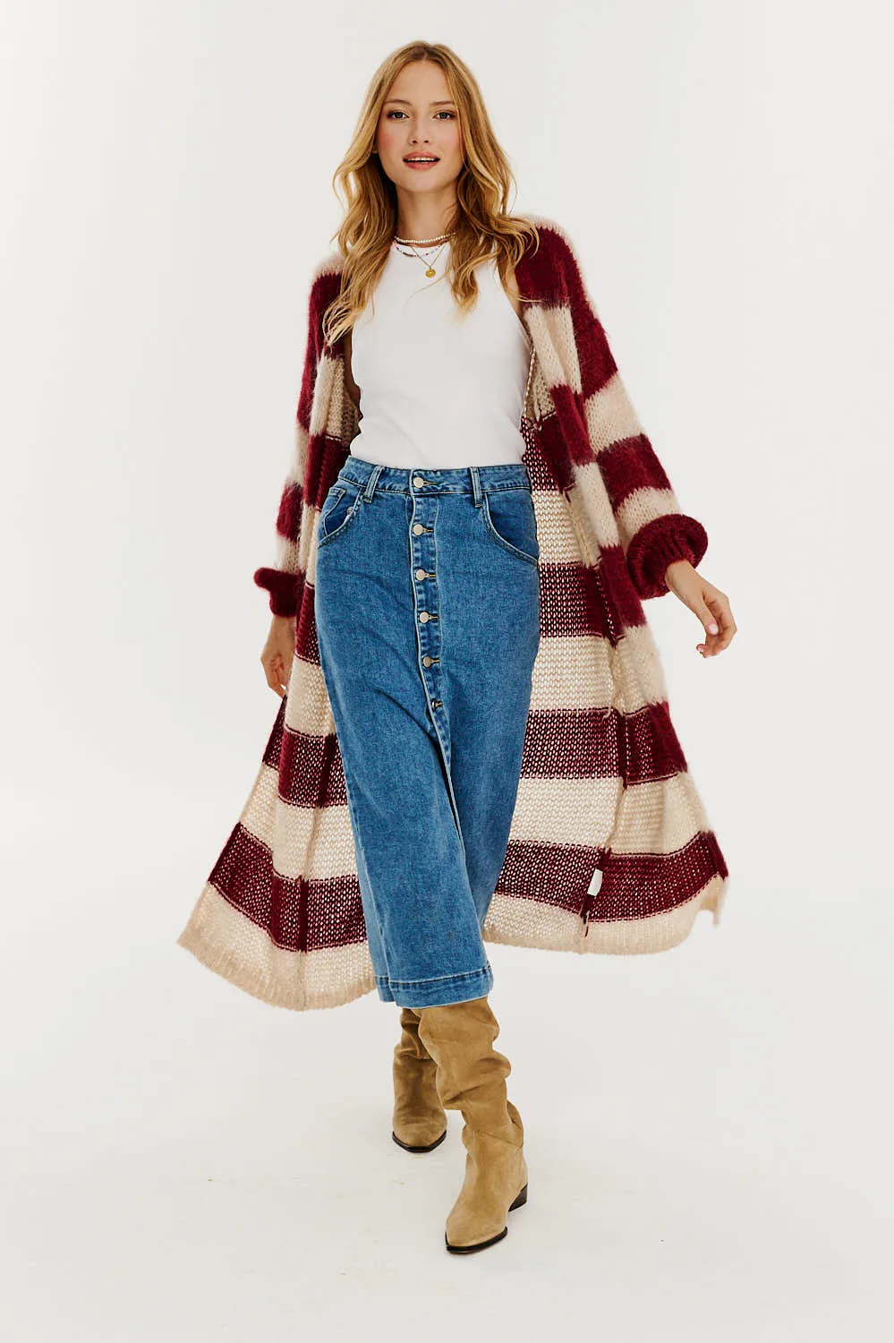 By Your Side denim skirt