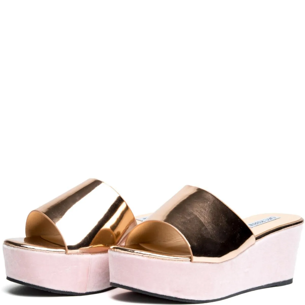 Cape Robbin Allie-2 Rose Gold Platform Sandal Rose Gold