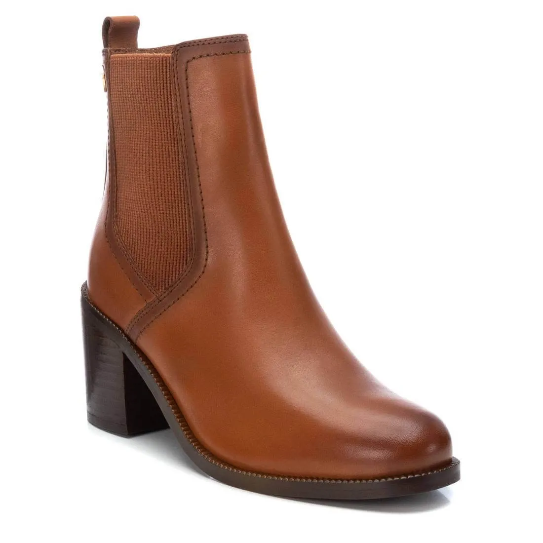 Carmela Tan Classic Block Heel Boots
