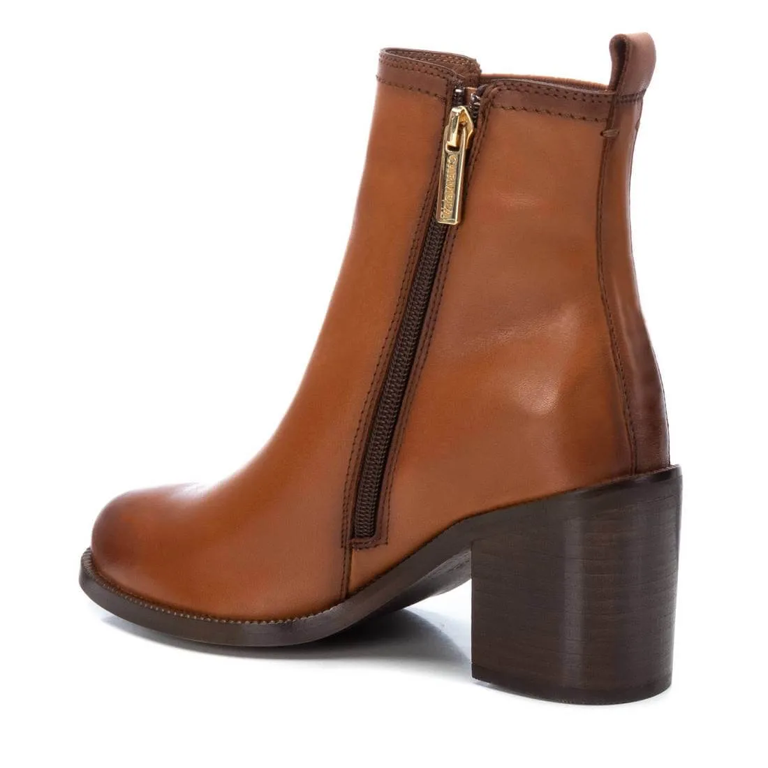 Carmela Tan Classic Block Heel Boots