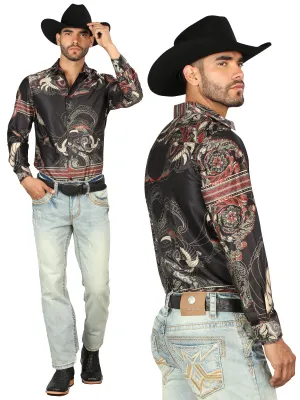 Centenario Mens Denim Boot cut Jeans with Embroidered Details -Light Blue