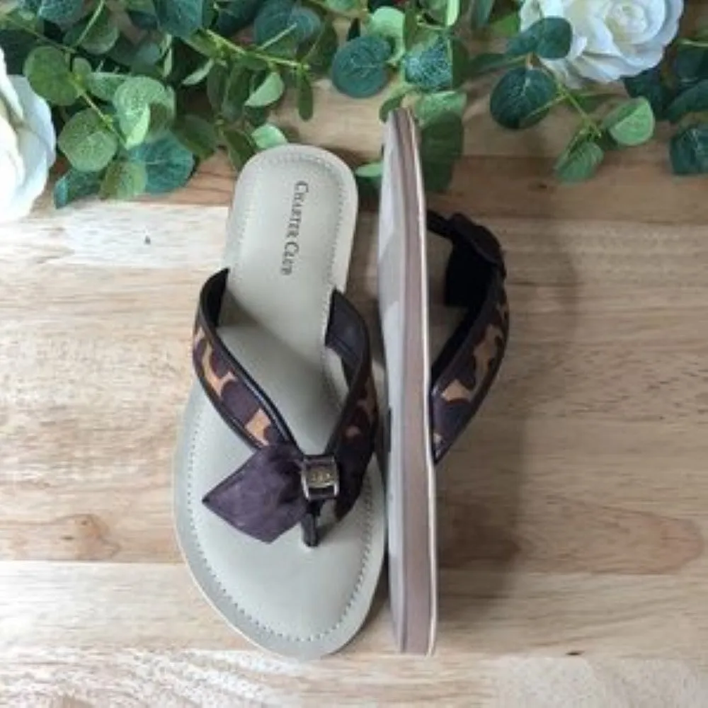 Charter Club Women's Esmaraa Bow Thong Sandals 6.5