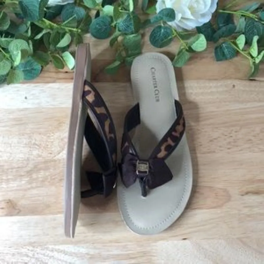 Charter Club Women's Esmaraa Bow Thong Sandals 6.5