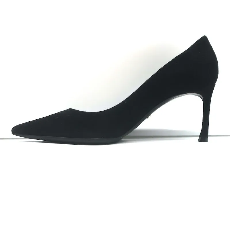 Christian Dior Essence 70 Pumps Black Suede Size 37 Pointed Toe Heels