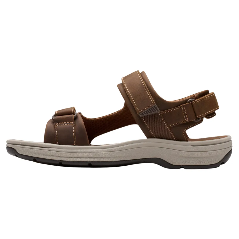 Clarks Saltway Edge Light Tan Leather Sandal (Men's)