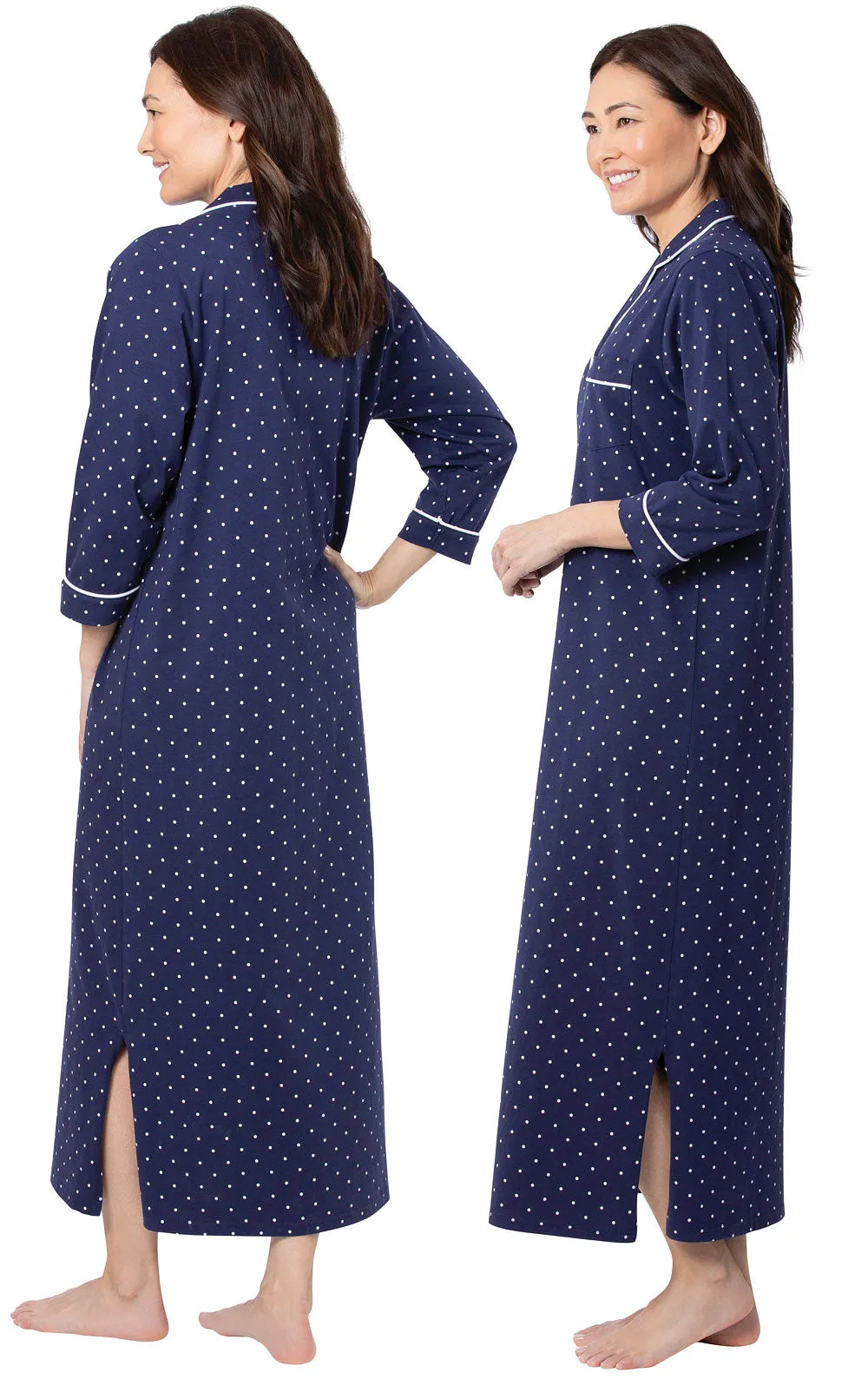 Classic Polka-Dot Nightgown