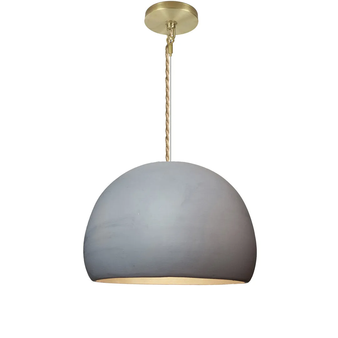 Clay 1 - Light Pendant Hammers and Heels Shade Color: Matte Gray Bulb Included: No, Finish: Ship