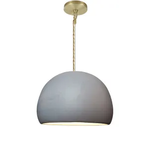 Clay 1 - Light Pendant Hammers and Heels Shade Color: Matte Gray Bulb Included: No, Finish: Ship