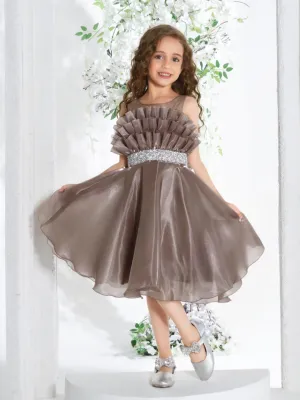 Cocoa Brown Frock for Girls