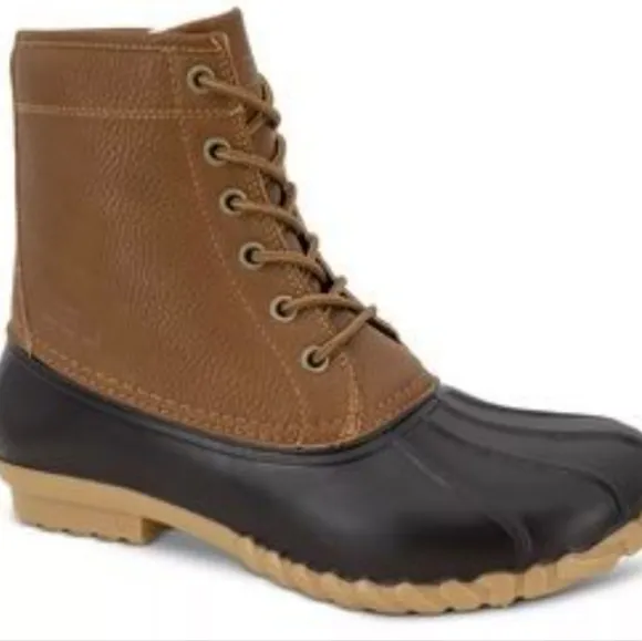 COPY - WATERPROOF -JBU MEN'S MAINE TAN DUCK BOOTS - NEW WITH TAGS &amp; BOX …