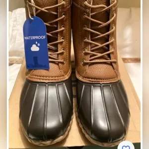 COPY - WATERPROOF -JBU MEN'S MAINE TAN DUCK BOOTS - NEW WITH TAGS &amp; BOX …