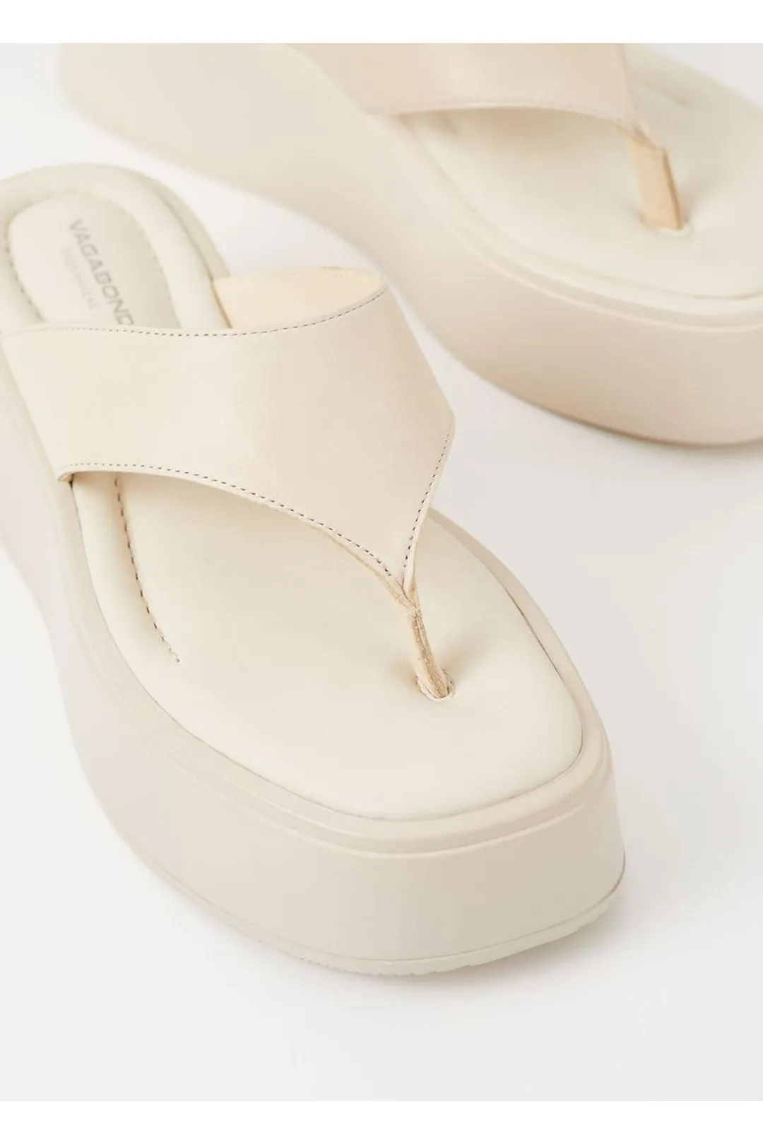 Courtney platform bőrpapucs