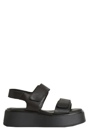 Courtney platform bőrszandál