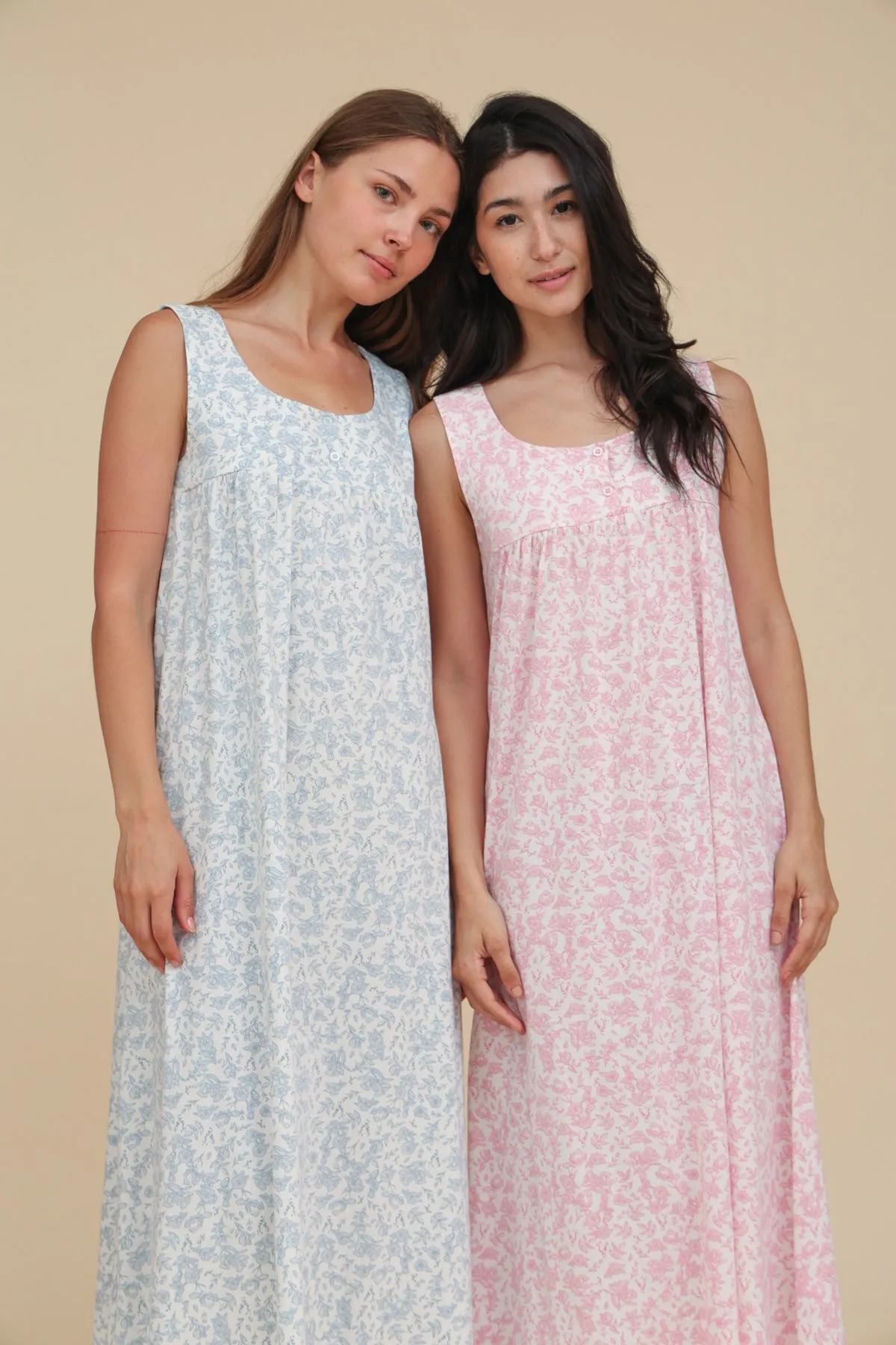 Cut Sleeve Floral Nightdress
