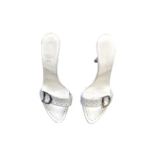 Dior White Logo Heels