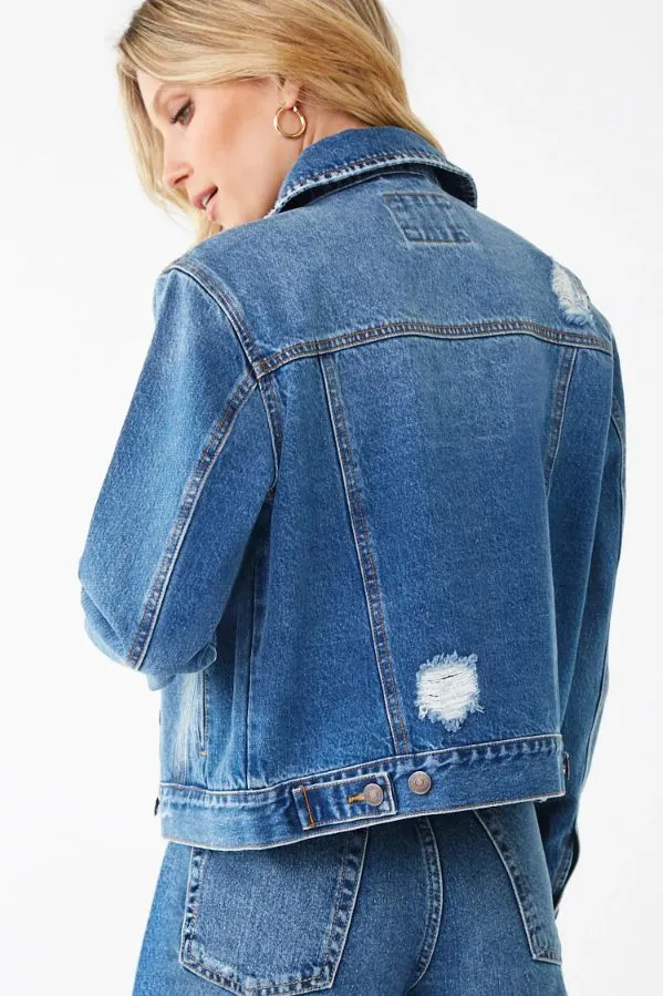 Distressed Women Jacket
