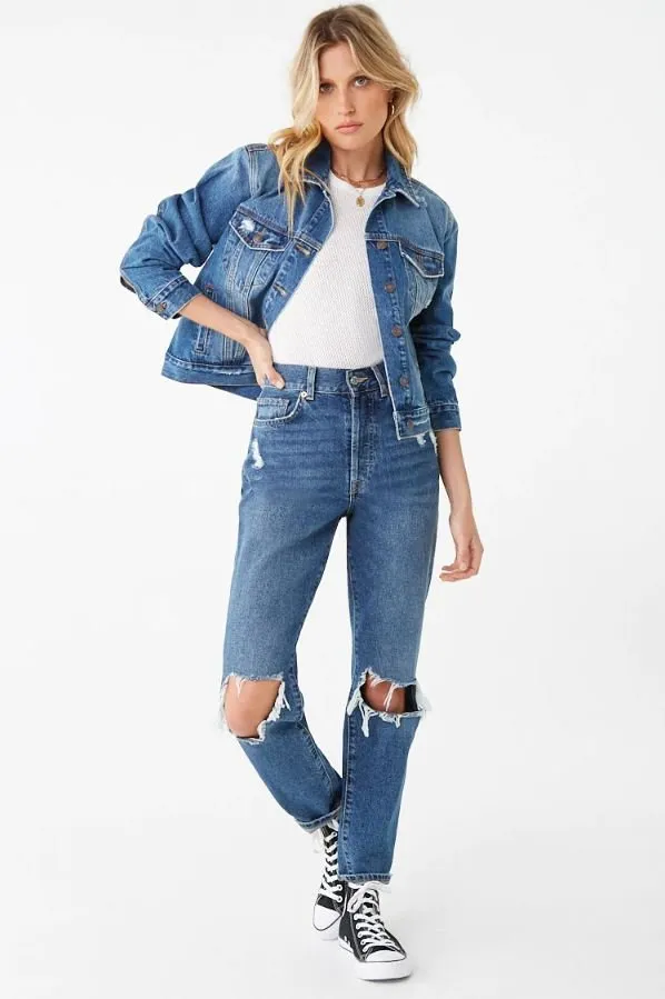 Distressed Women Jacket