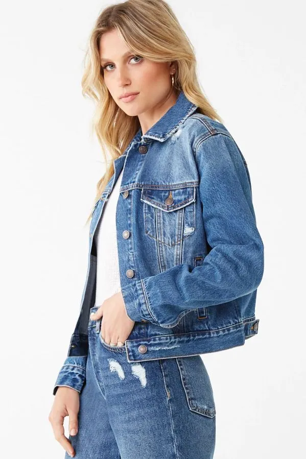 Distressed Women Jacket