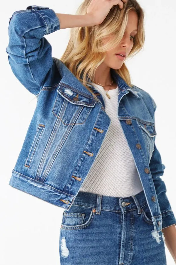 Distressed Women Jacket