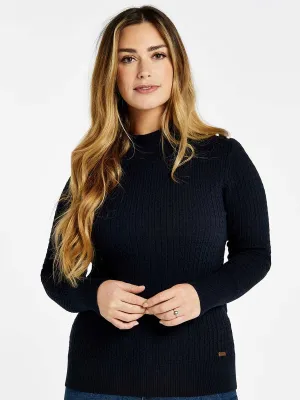 DUBARRY Monkstown Cable Stitch Sweater - Women's - Navy