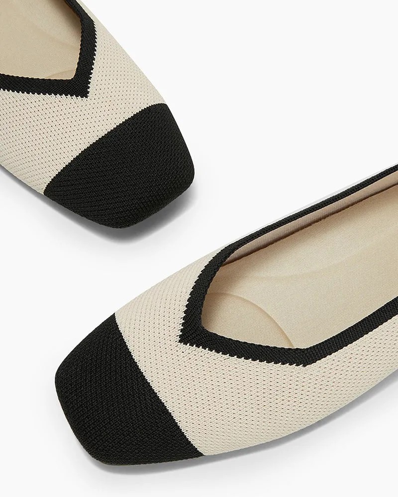 Eco-friendly Square Toe Ballet Flats(AirLeaf)
