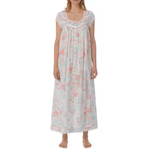 Eileen West Short Sleeve Button Gown