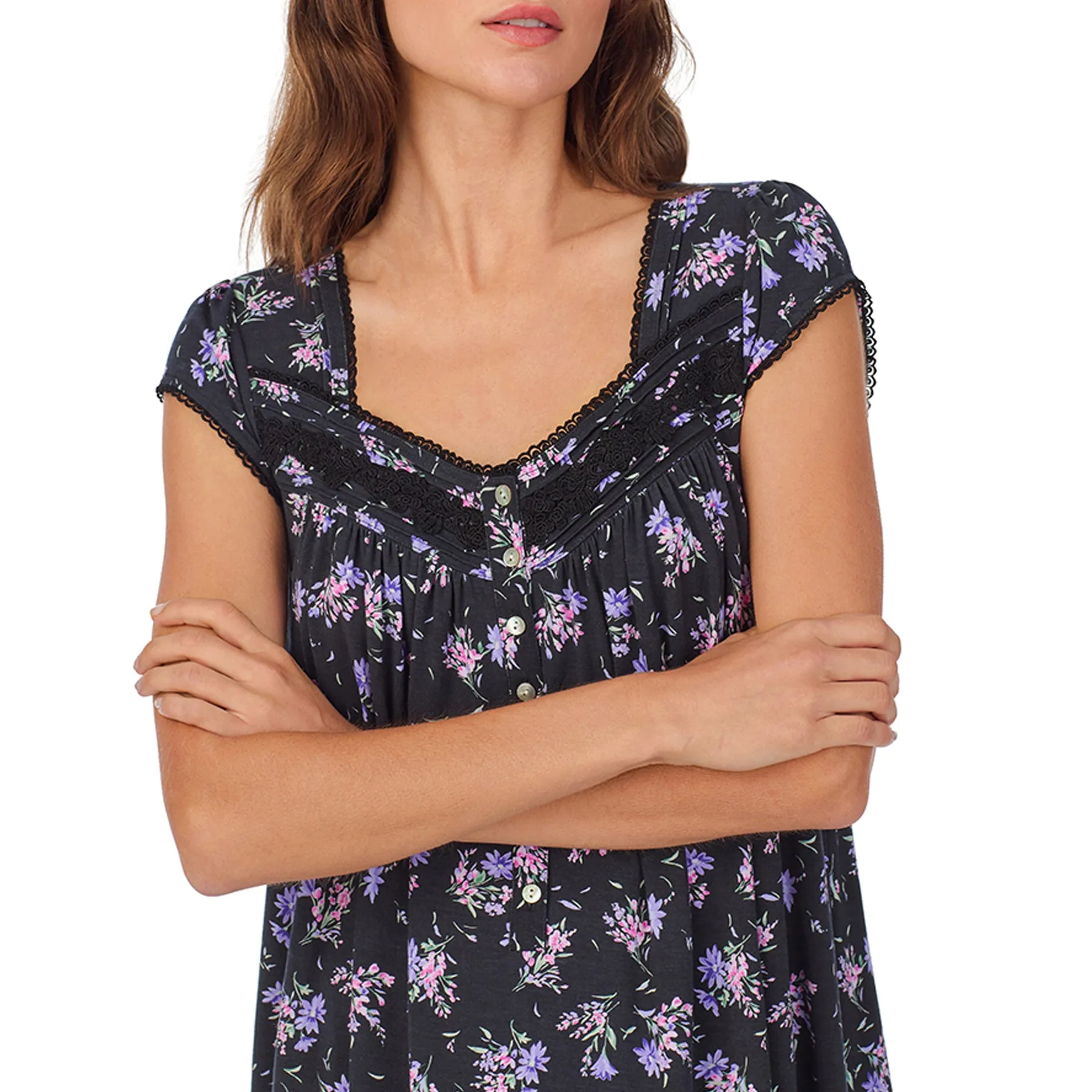 Eileen West Short Sleeve Gown