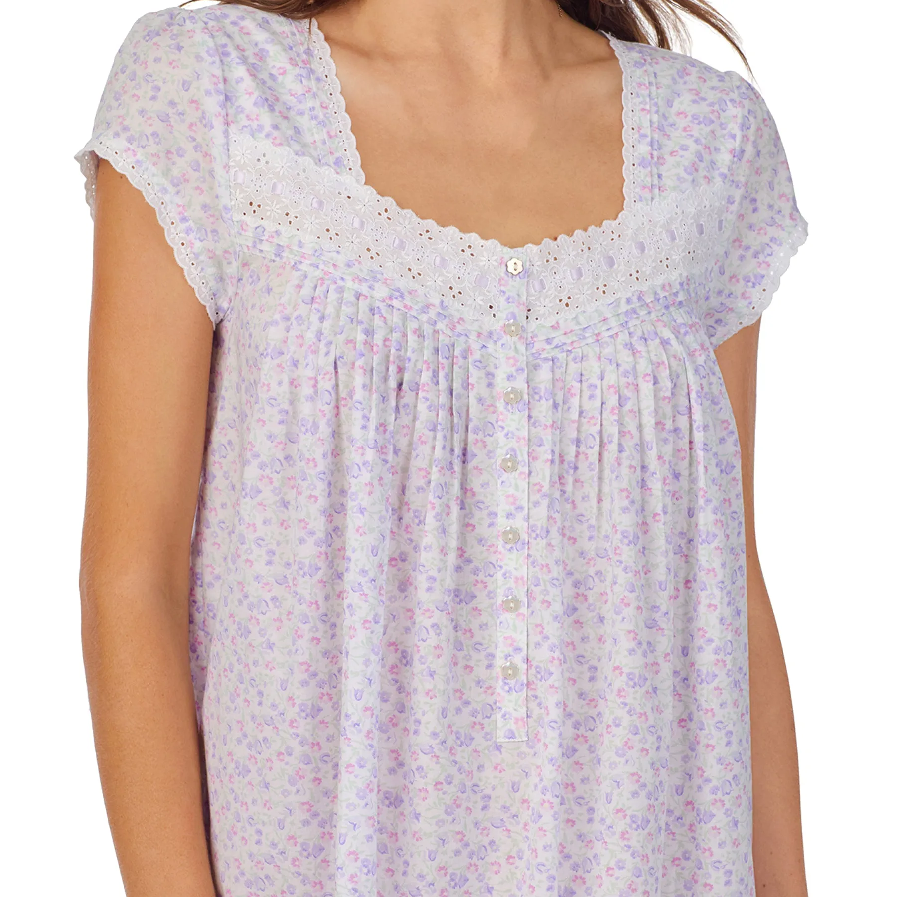 Eileen West Short Sleeve Gown