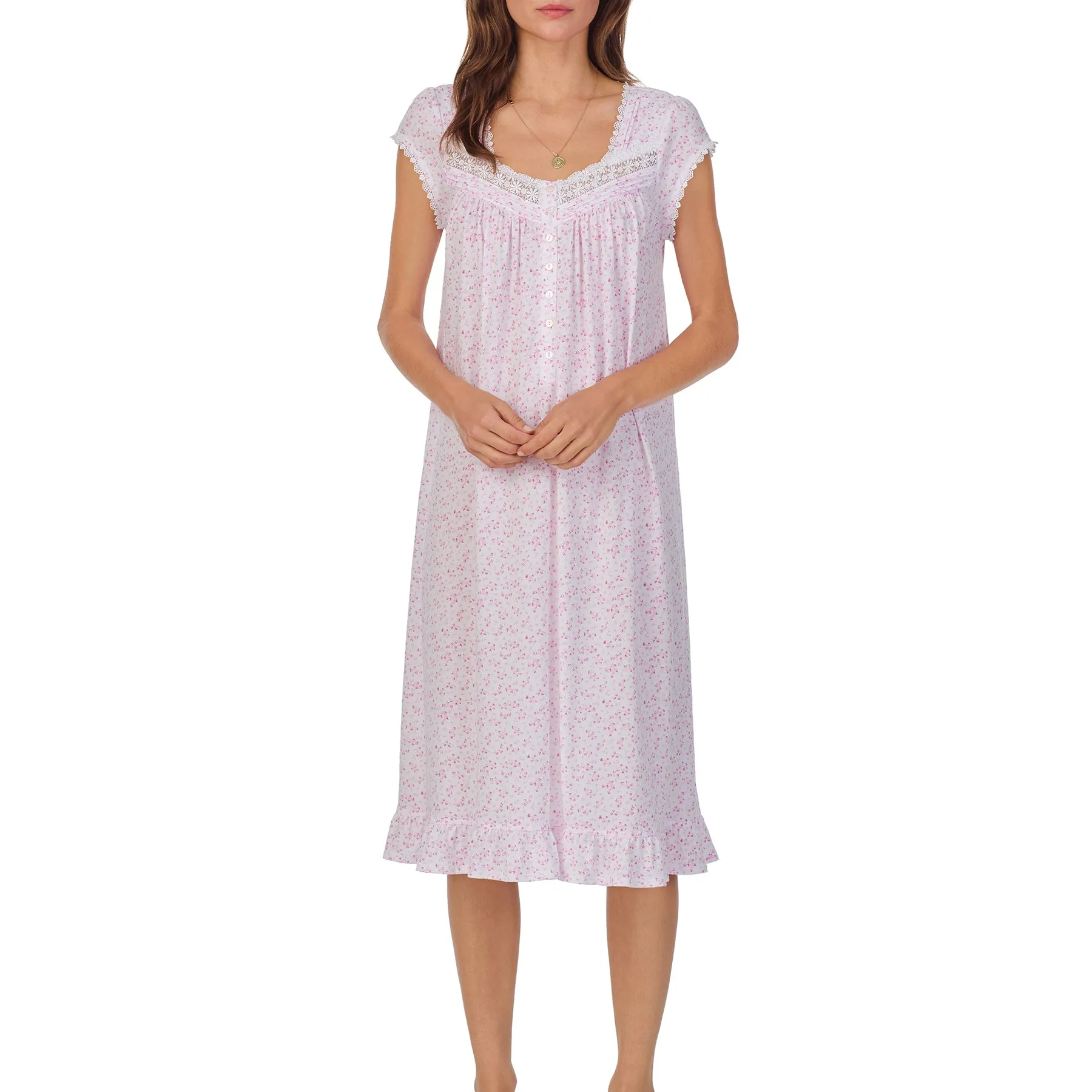 Eileen West Short Sleeve Gown