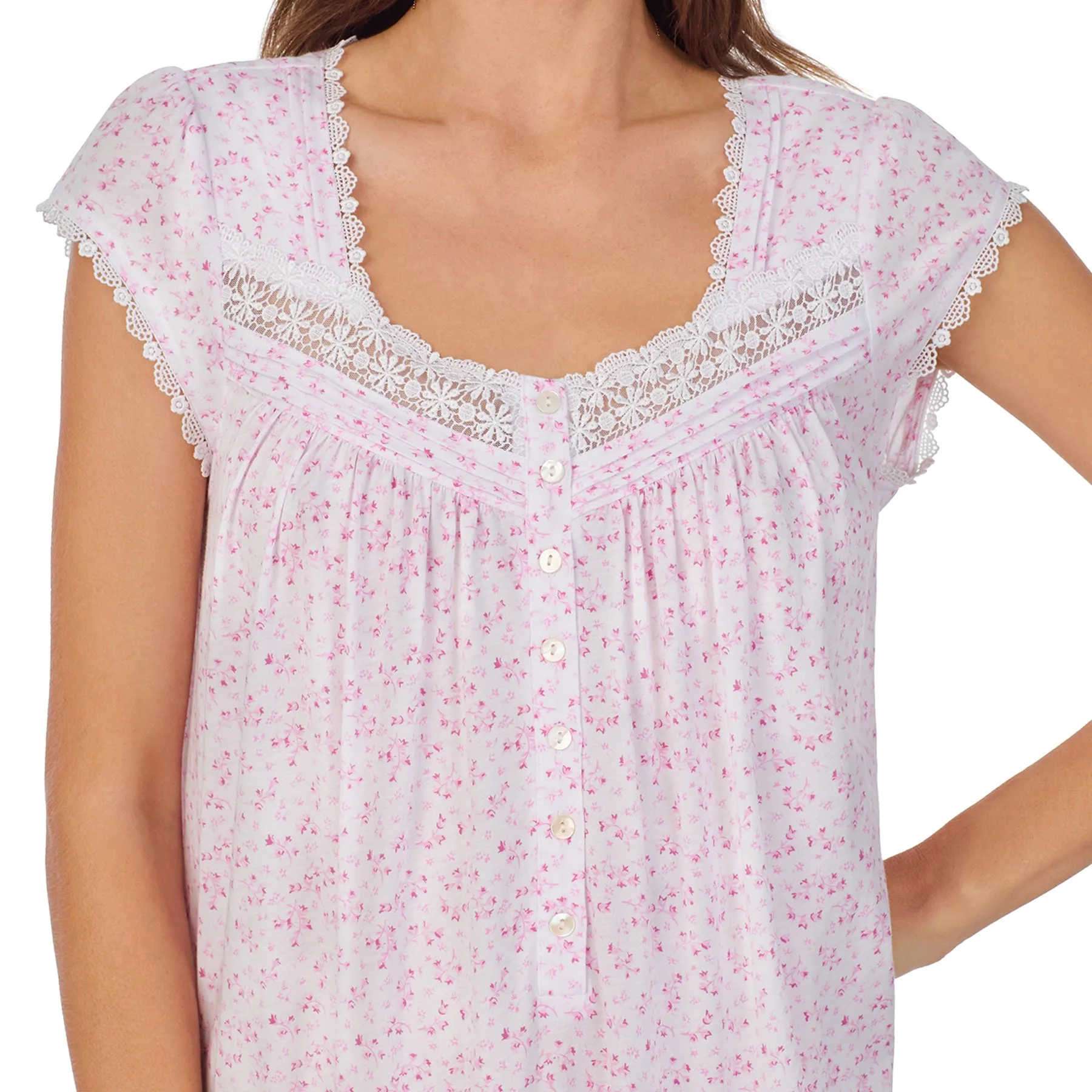 Eileen West Short Sleeve Gown