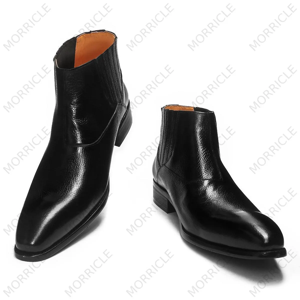 Elastic Sided Slip-On Chelsea Boots