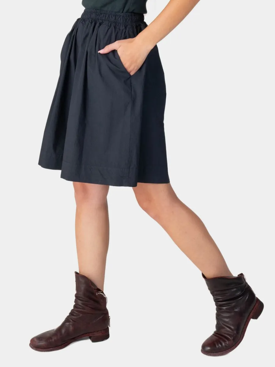 Elastic Tie Waist Cotton Boxy Shorts