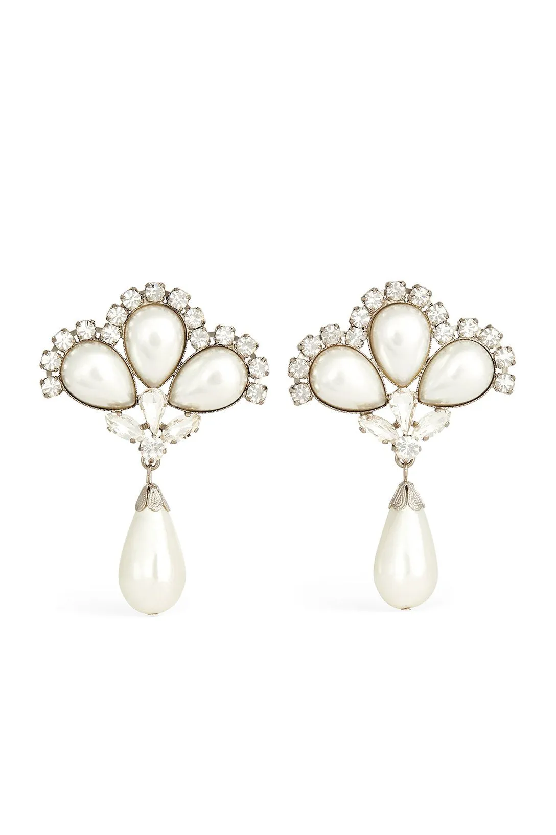 Elegant Teardrop Pearl Drop Earrings