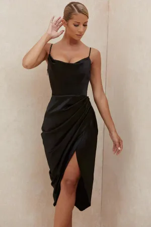 Eliza™ | Silk Maxi Dress With Corset