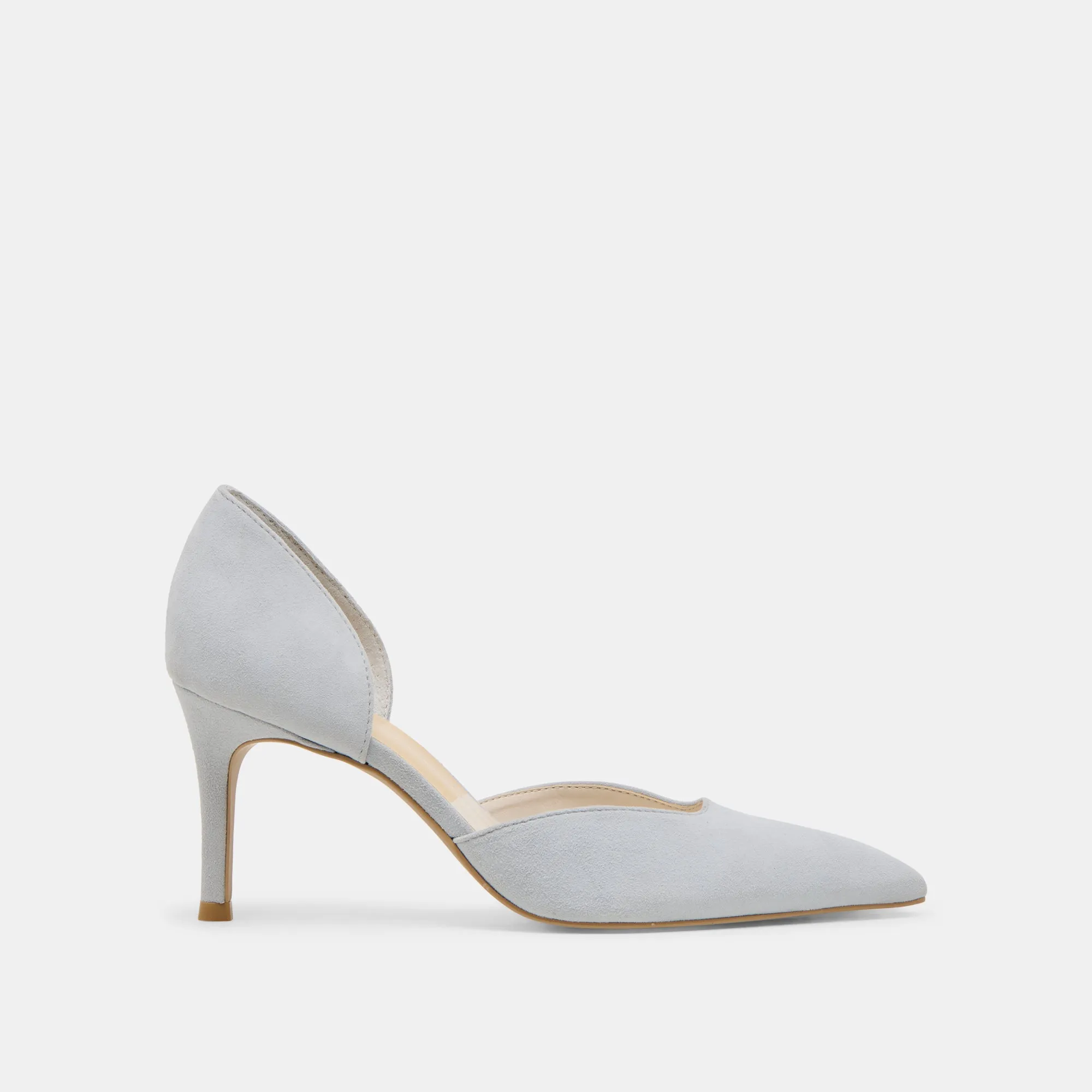 ELOY HEELS LIGHT BLUE SUEDE
