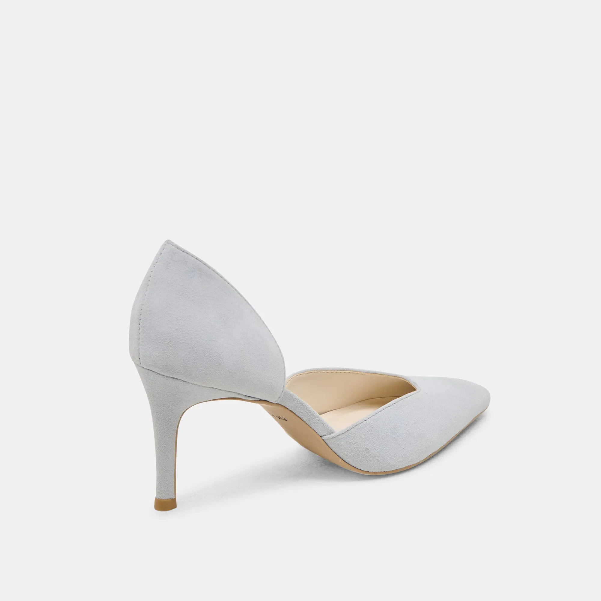 ELOY HEELS LIGHT BLUE SUEDE