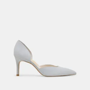 ELOY HEELS LIGHT BLUE SUEDE