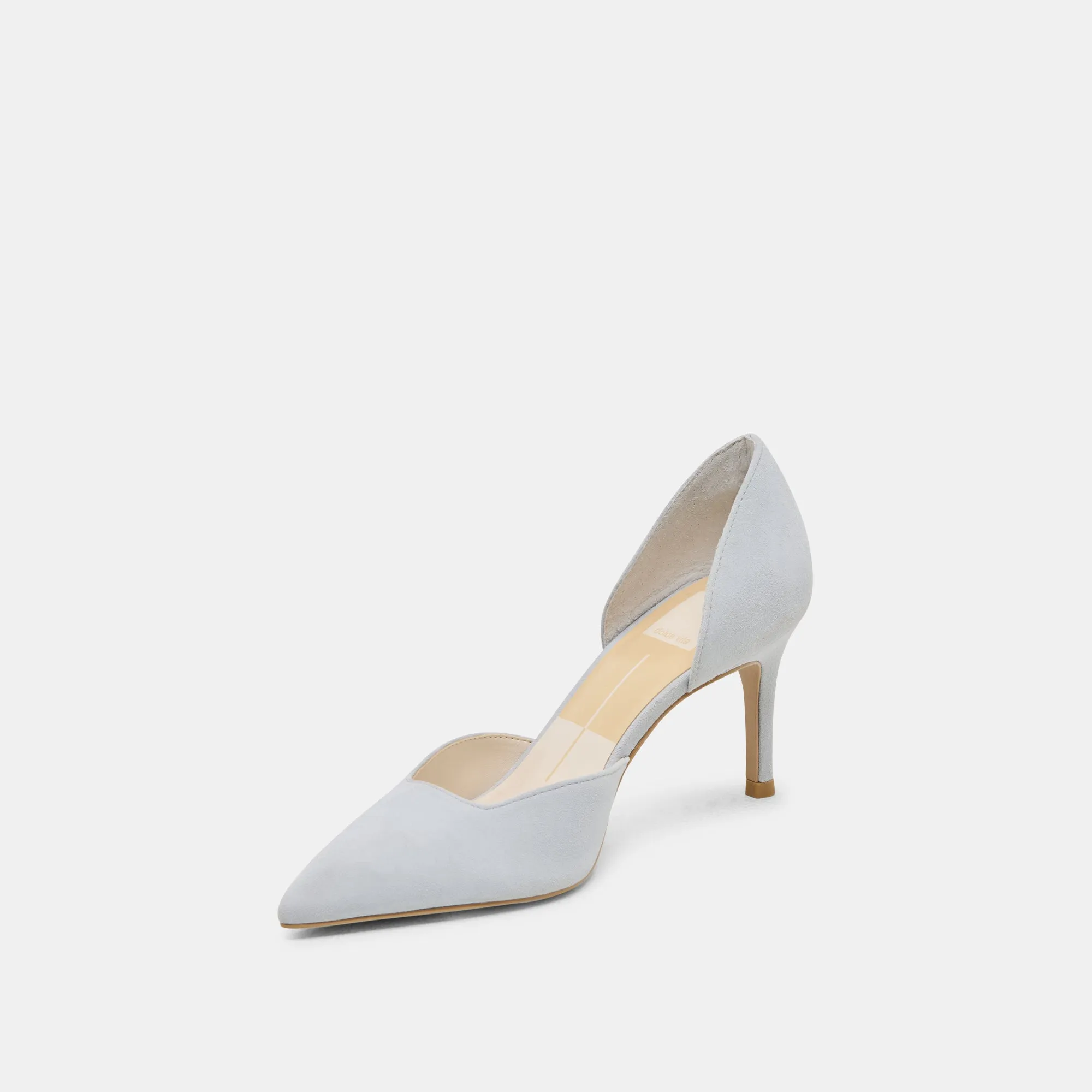 ELOY HEELS LIGHT BLUE SUEDE