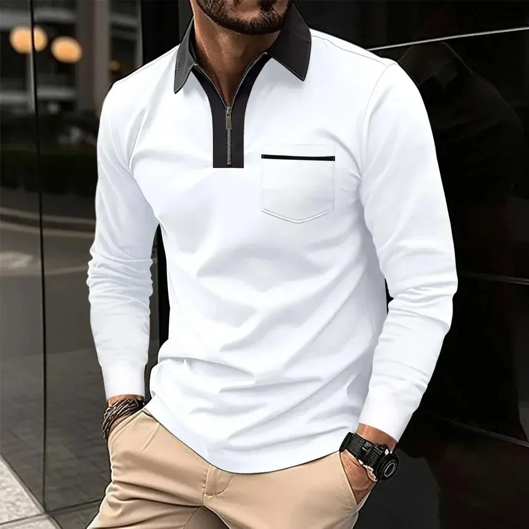 Emilien - Polo Shirt With Long Sleeves For Men