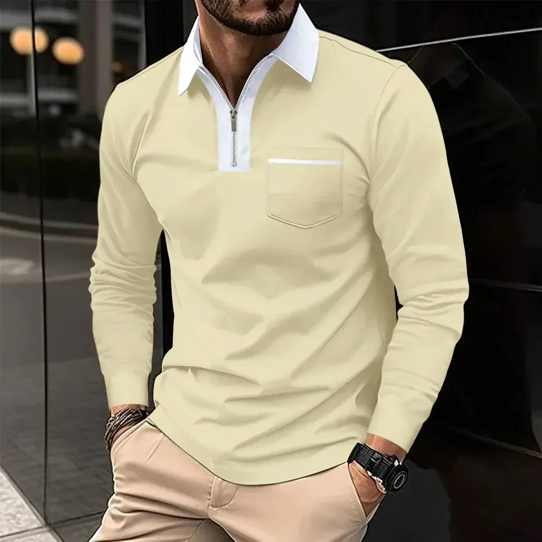 Emilien - Polo Shirt With Long Sleeves For Men