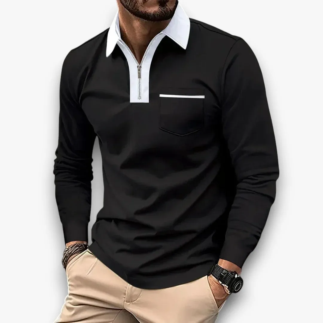 Emilien - Polo Shirt With Long Sleeves For Men