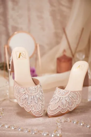 Estelle Pink Mule Heel