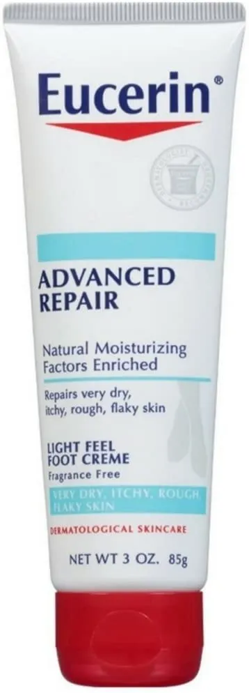 Eucerin Advanced Repair Light Feel Foot Creme, 3 oz