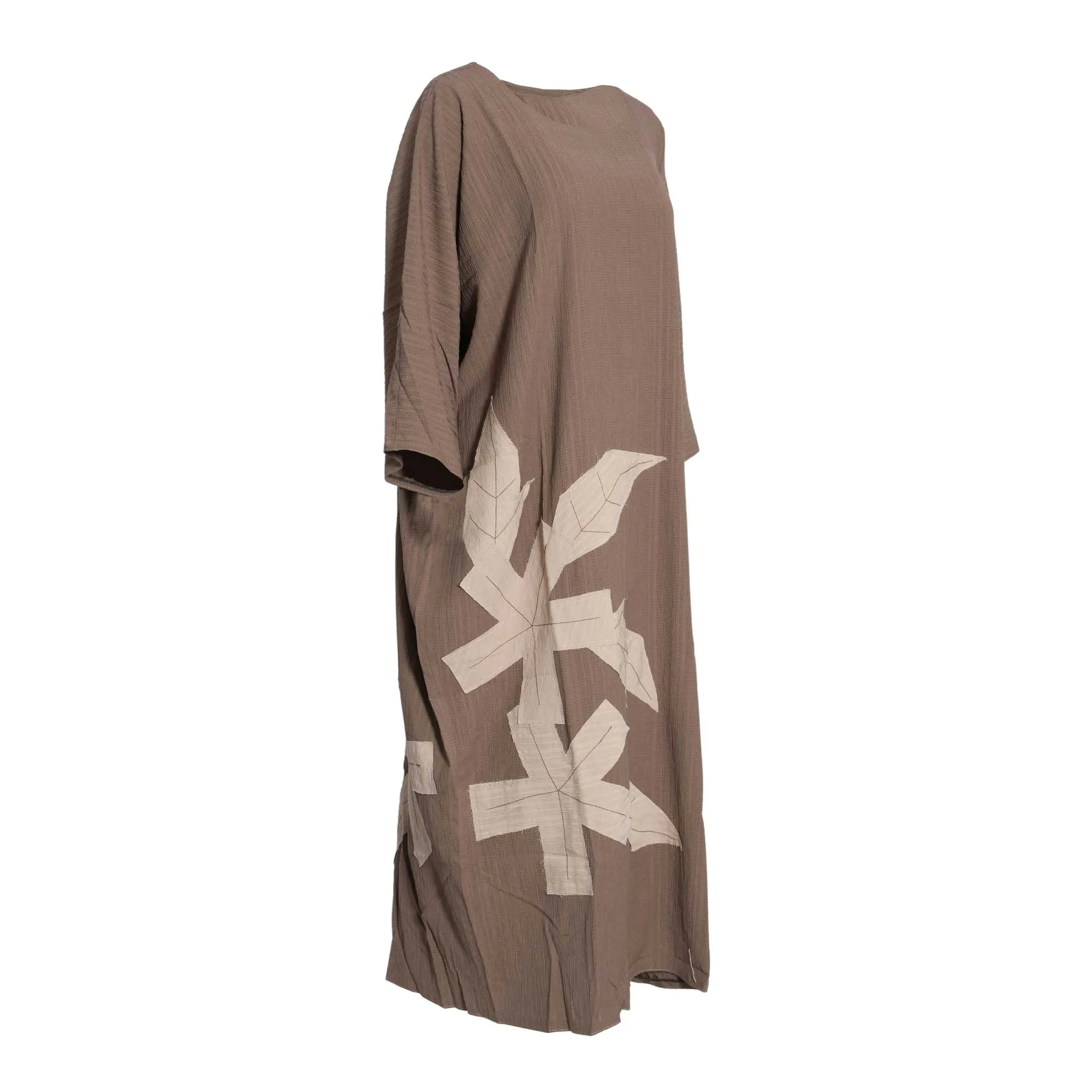 Fahm Women's Brown Dress, Free Size