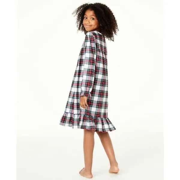 Family PJs Kids Girls Stewart Plaid Nightgown Pajama Holiday
