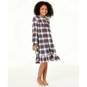 Family PJs Kids Girls Stewart Plaid Nightgown Pajama Holiday
