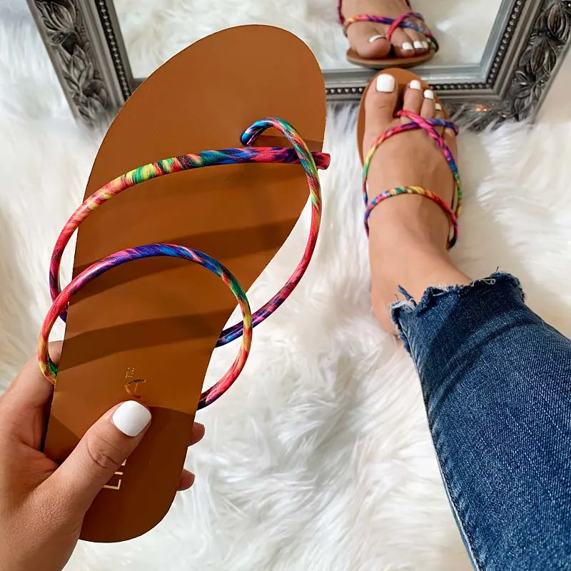 Fashion Strappy Flip Flop Sandals