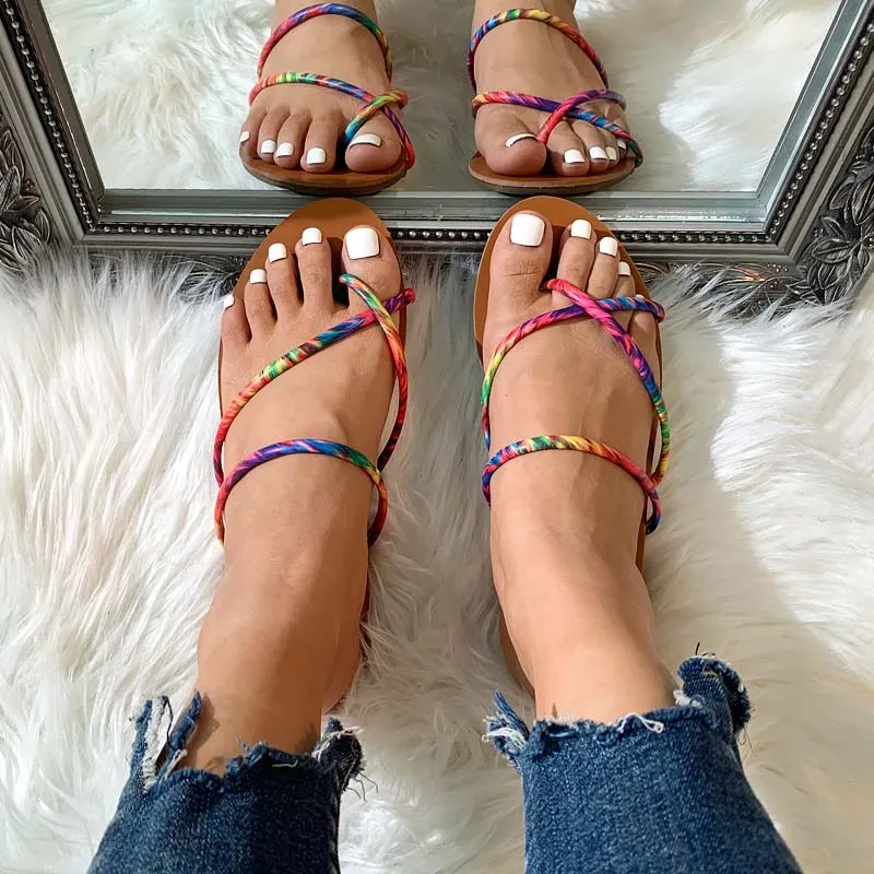 Fashion Strappy Flip Flop Sandals